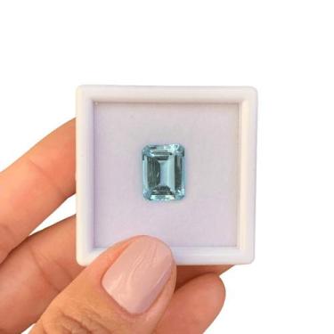 Imagem de Água Marinha Azul EmeraldCut 5,25ct - SP GEMAS