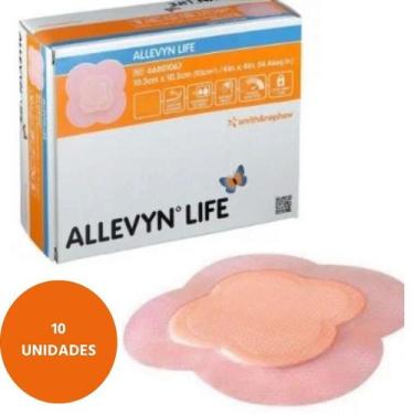 Imagem de Curativo Allevyn Life 15,4x15,4cm - Caixa C/ 10un - Smith and Nephew -