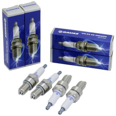 Imagem de Kit Jogo 4 Velas Fiat Uno 1.6 R / Carb. 90 A 93 Gasolina - gauss