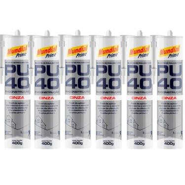 Imagem de Selante PU40 Poliuretano Aeroflex 400g Cinza para Vedação Colagem e Re