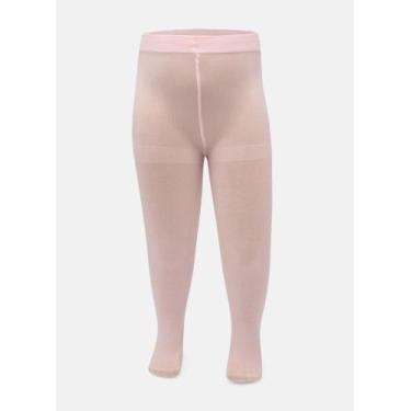 Imagem de Meia Calça Infantil Fina Fio 20 Rosa Meninas Bebês Puket