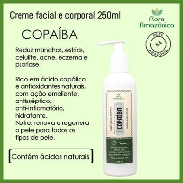 Imagem de Creme Facial e Corporal - Copaíba - Reduz manchas, estrias, celulite, 