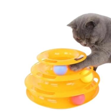 Imagem de Brinquedo Interativo Gatos Torre De Bolinhas Pet Corre Corre - Napi
