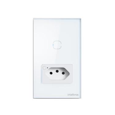 Imagem de Tomada com Interruptor inteligente Wi-Fi Branco ETW 1011 Intelbras
