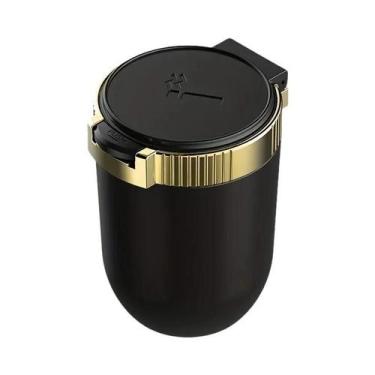 Imagem de Cinzeiro Universal De Aço Inoxidável Para Carro Com Luz LED, Cinzeiro 