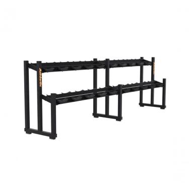 Imagem de Suporte para Dumbbells com Apoio Capacidade 10 Pares Estrutura Reforçada Inox Athletic