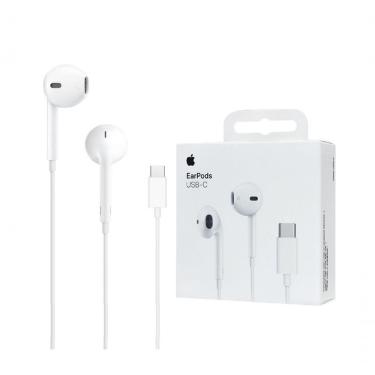 Imagem de Fone de Ouvido Foxconn Brasil MYQY3BZ-A com Conector USB-C para Apple 23 Ohms Controle Remoto Branco