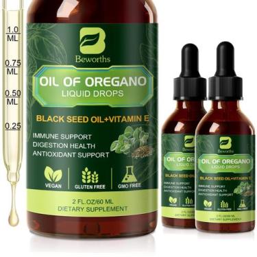 Imagem de Gotas de Óleo de Orégano B BEWORTHS 2x60ml Óleo de Cominho Preto Vitam