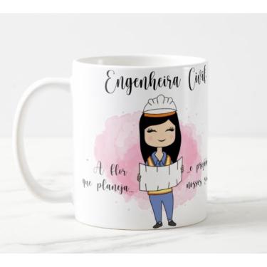 Imagem de Caneca Engenharia Civil Engenheira Feminina