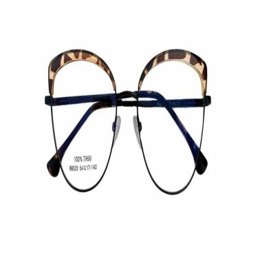 Imagem de Armação Óculos de Grau Feminina Gatinho Zara Animal Print-Feminino