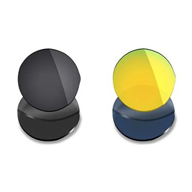 Imagem de 2 pares de lentes polarizadas de substituição da Mryok para óculos de sol Oakley Madman – Opções