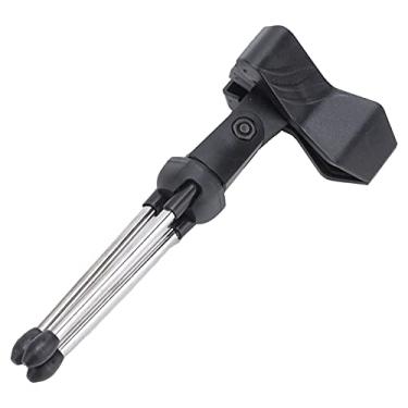 Imagem de Suporte para microfone de mesa, suporte para microfone portátil dobrável pequeno tripé para microfone de mesa dobrável bom para exibição ou viagem