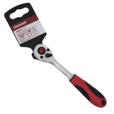 Imagem de Catraca Reversível 1/4" P/Soquete R40000027 Cod. 3300158 - Gedore Red