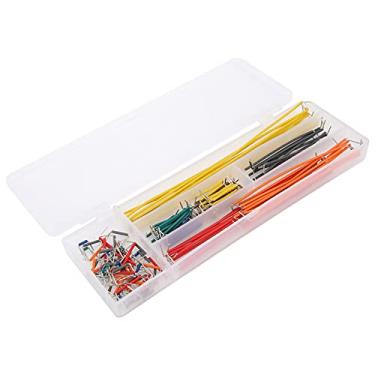 Imagem de Fios de jumper em forma de U, jumpers de placa de ensaio elétricos de 14 comprimentos 140 unidades para experimento de eletrônicos para circuitos de solda