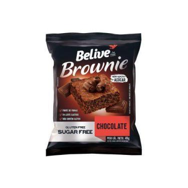 Imagem de Brownie Zero Açúcar Chocolate Caixa Com 10 Un De 40G - Belive