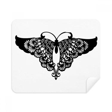 Imagem de Pano de limpeza Borboleta com babados nas asas de pano de limpeza limpador de tela 2 peças de tecido de camurça