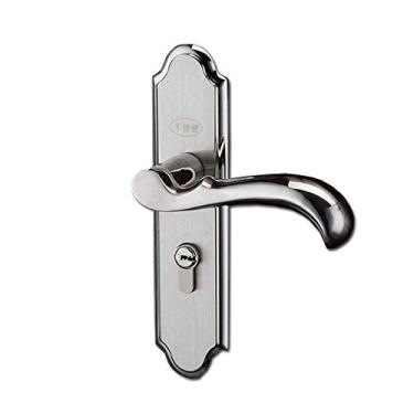 Imagem de Maçaneta de porta de aço inoxidável, maçaneta interior vintage para móveis para casa, apartamento, porta de estar