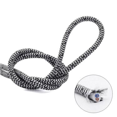 Imagem de Cabo Encapado com Tecido Zebrado PP Flexível 1 Metro - META