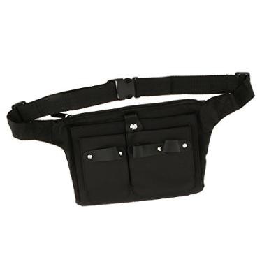 Imagem de Bolsa de cintura cabeleireira profissional cabeleireiro avental de lona cintura para cabeleireiros
