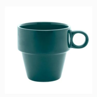 Imagem de Xícara Café Cerâmica Empilhável Verde 90ml - 1 unid.