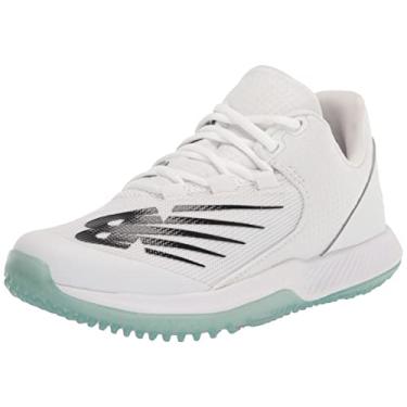 Imagem de New Balance FuelCell 4040 V6 Turf-Trainer Tênis de beisebol masculino, Branco/preto, 48