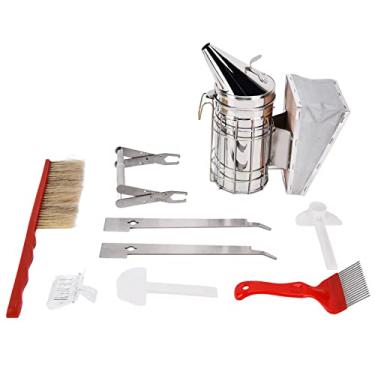 Imagem de Kit de ferramentas de apicultura, Kit de partida de apicultura 10 peças, kit de fumante de abelha, kit de ferramentas de iniciante de apicultura