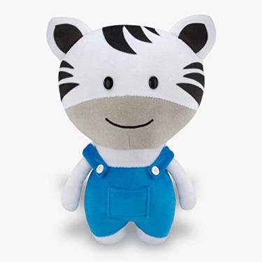 Imagem de Zebra de Pelúcia Safari 30cm Decoração - Azul
