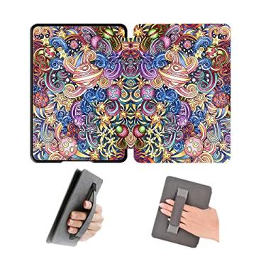 Imagem de Capa de 16 cm com alça de mão para Kindle Paperwhite 11º lançado em 2021, modelo M2L3EK e M2L4EK, capa impermeável com hibernação automática