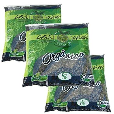 Imagem de Chá Verde Orgânico das Folhas Campo Verde 3 pacote 100g cada