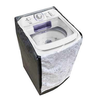 Imagem de Capa Para Maquina de Lavar Electrolux 12Kg LAC12 Ziper Grafite