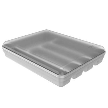 Imagem de Ou Organizador de talheres com tampa Branco Linha Logic