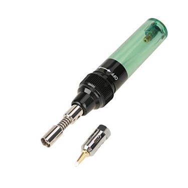 Imagem de 1 peça caneta de solda de metal plástico ferro tocha solda kit eletrônico para máquina de solda de ferro de solda (verde)