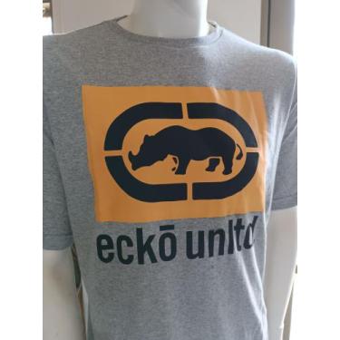 Imagem de Camiseta Ecko Plus Estampada Cinza Mescla