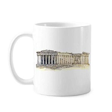 Imagem de Caneca de cerâmica Acropolis of Athens of Greece cerâmica xícara de café porcelana louça