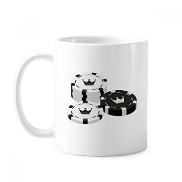 Imagem de Utensílios de jogo Chips Crown Pattern Caneca Cerâmica Café Porcelana Copos de Mesa