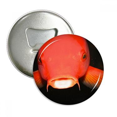 Imagem de Marine Organism Abridor de garrafas de animal de peixe vermelho emblema de ímã de geladeira emblema multifuncional