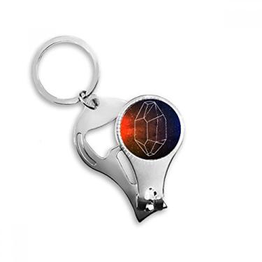 Imagem de Cristal Universe Sky Fantasy Star Brown Nail Nipper Ring Chaveiro Abridor de Garrafas Cortador