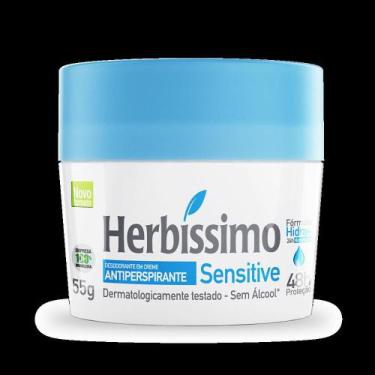 Imagem de Desodorante Creme Antitranspirante Sensitive Herbissimo 55G - Herbíssi