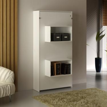 Imagem de Cama Articulada Solteiro com 2 Nichos CM8015 Tecnomobili - Branco