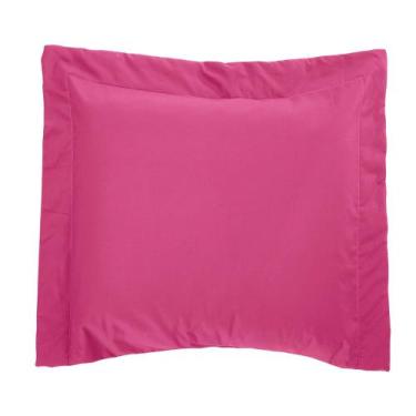 Imagem de Porta Travesseiro 150 Fios Bell Pink Vilela Enxovais 1 Peça