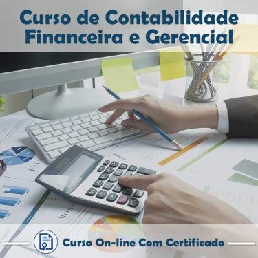 Imagem de Curso online em videoaula de Contabilidade Financeira e Gerencial com Certificado + 2 brindes