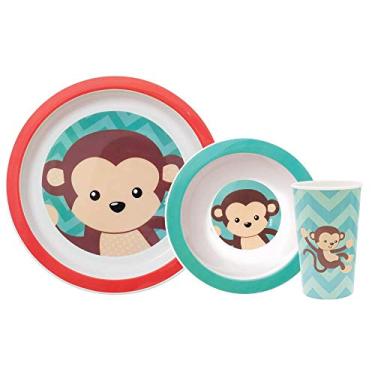 Imagem de Buba Kit Refeição Animal Fun - Macaco Multicor
