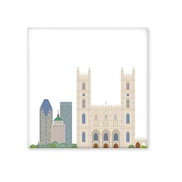 Imagem de Pedra adorna de tijolos vitrificados e azulejos de cerâmica da igreja do Canadá