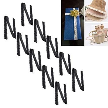 Imagem de Venda Louca Fita de renda, acabamento em renda DIY acessórios para embalagem de Natal para embrulho de presente para decoração de costura de cabelo para artesanato (preto-C4)