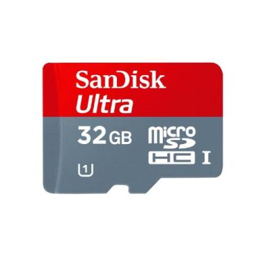 Imagem de SanDisk Cartão Ultra MicroSDHC de 32 GB Classe 10 (SDSDQUA-032G-A11A)