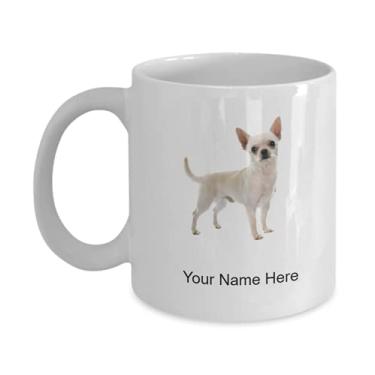 Imagem de Caneca personalizada Chihuahua – Caneca de café para amantes de Chihuahua Idea crianças meninos meninas Amor – Caneca de café 325 ml