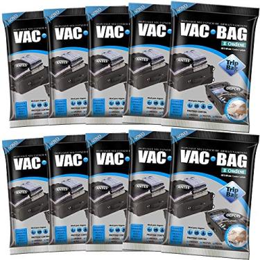 Imagem de Kit 10 Saco Vácuo Vac Bag Ordene Trip 60x40 Para Roupas Mala