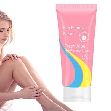 Imagem de Creme Depilador - Creme Depilatório Não Irritante, Creme Depilatório Íntimo/Privado,2,11 onças para pelos indesejados nas axilas, partes íntimas, púbis e área do biquíni Kumprohu