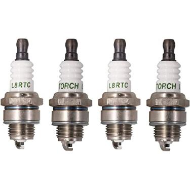 Imagem de Vela de ignição 4PK TORCH L8RTC para substituição NGK BPMR8Y BPM8Y Vela de ignição Champion RCJ6Y, para vela de ignição Kawasaki 920702115, OEM