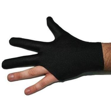 Imagem de 2 Luva Para Taco De Snooker Sinuca Bilhar Jogo Lycra 3 Dedos